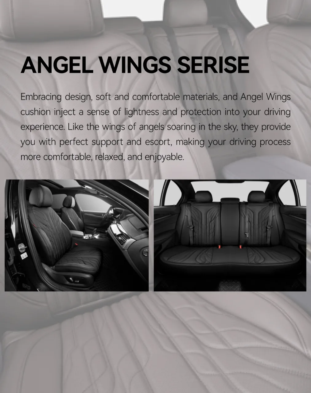 Black & Turquoise Leather Car Seat Covers, 5-Seater, Waterproof - Image 4