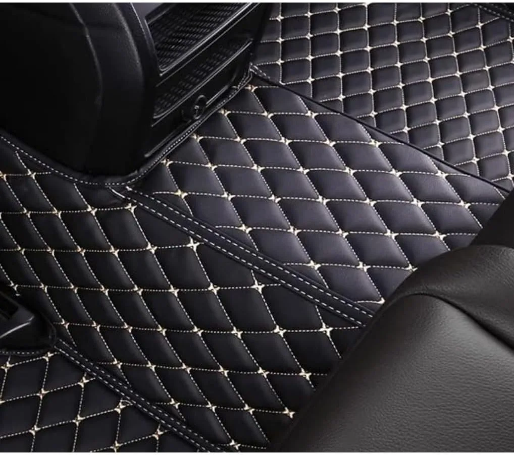 Custom Personalized Blue Car Floor Mats Leather Liners - Image 7