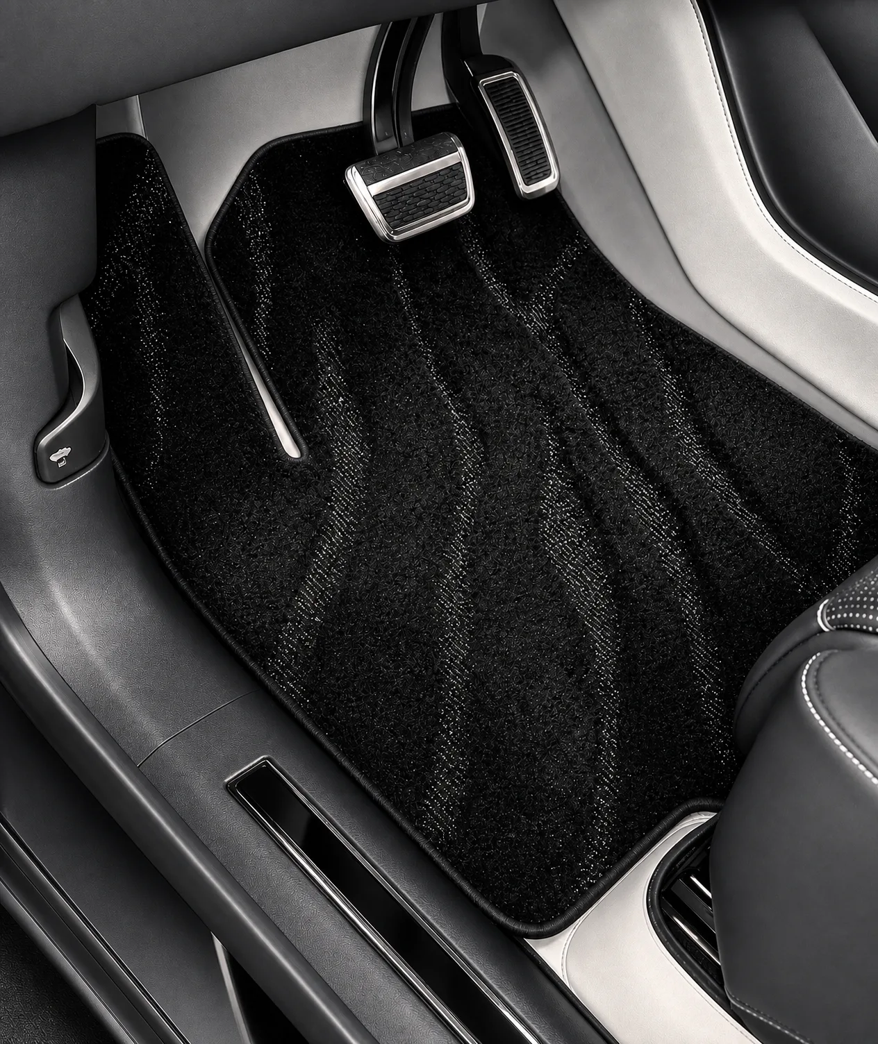 Custom Fit Car Floor Mat, Starry Sky Carpet Embroidery Shimmery Black Auto Interior Lining Quilted Soft, Personalized, Sedan SUV Truck Van - Image 4