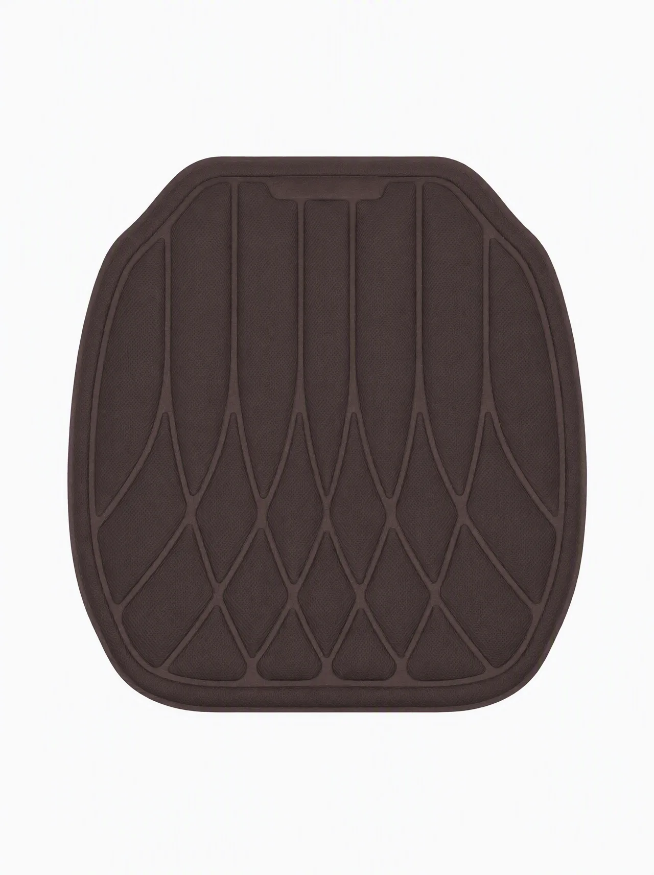 Universal Soft Fiber Car Coffee Brown Cushion, Latex Foam Core, Breathable Washable Anti-Slip Pad for Car - Image 2