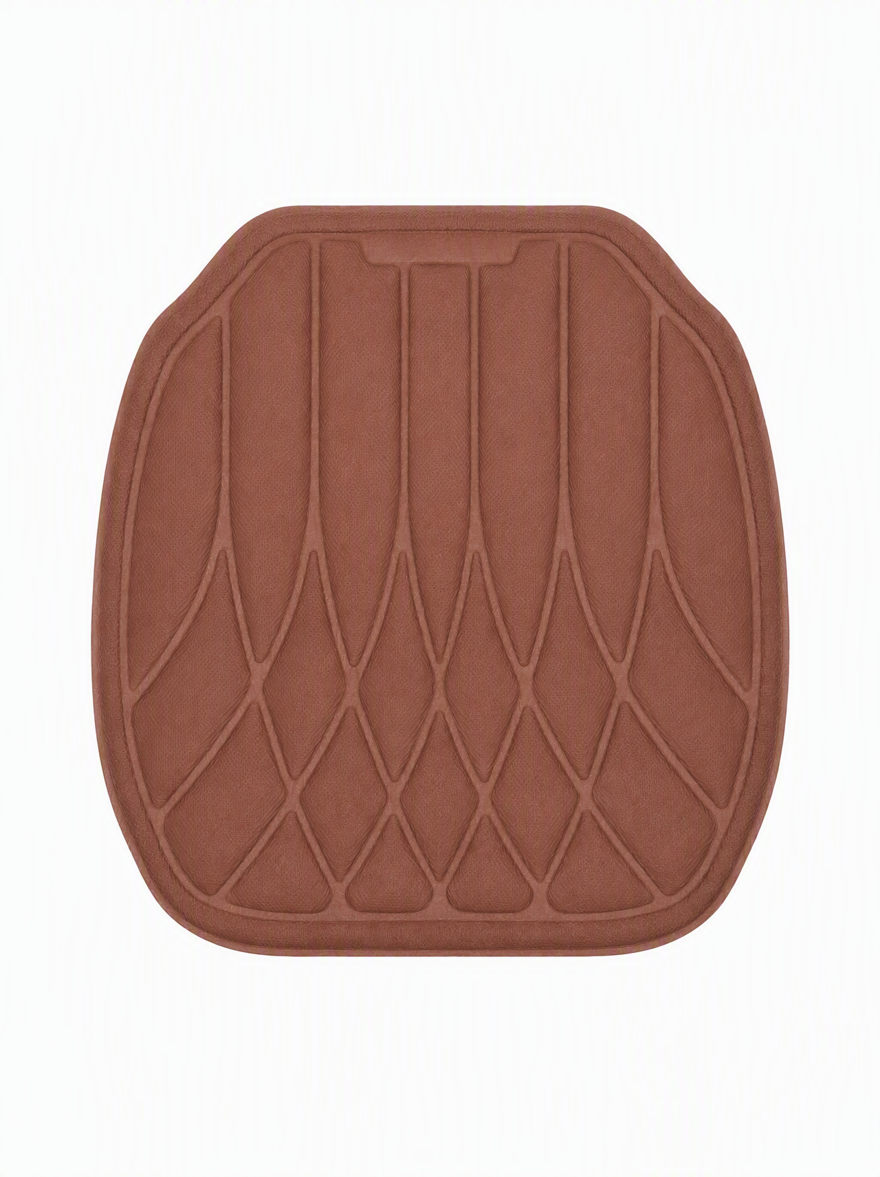 Universal Soft Fiber Car Brown Cushion, Latex Foam Core, Breathable Washable Anti-Slip Pad for Car - Image 2