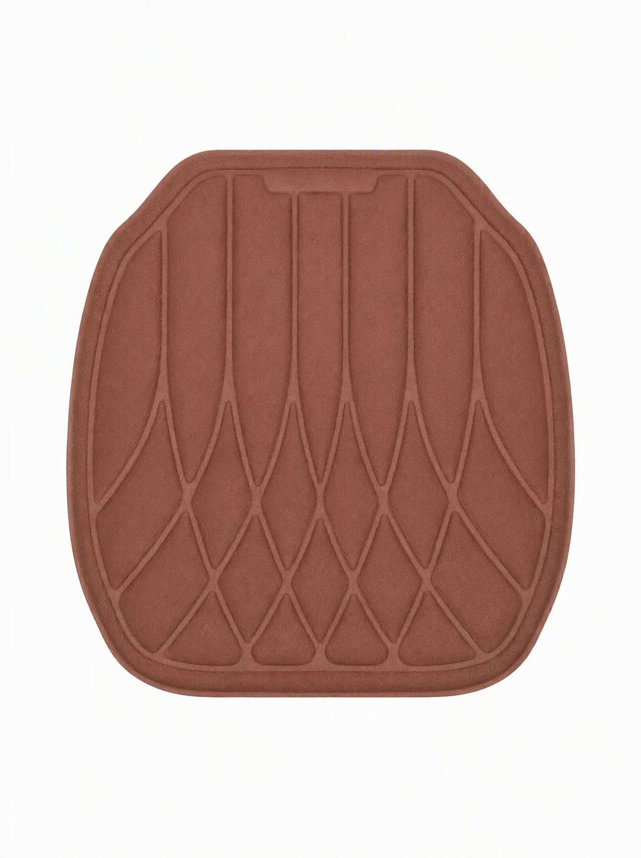 Universal Soft Fiber Car Brown Cushion, Latex Foam Core, Breathable Washable Anti-Slip Pad for Car - Image 2