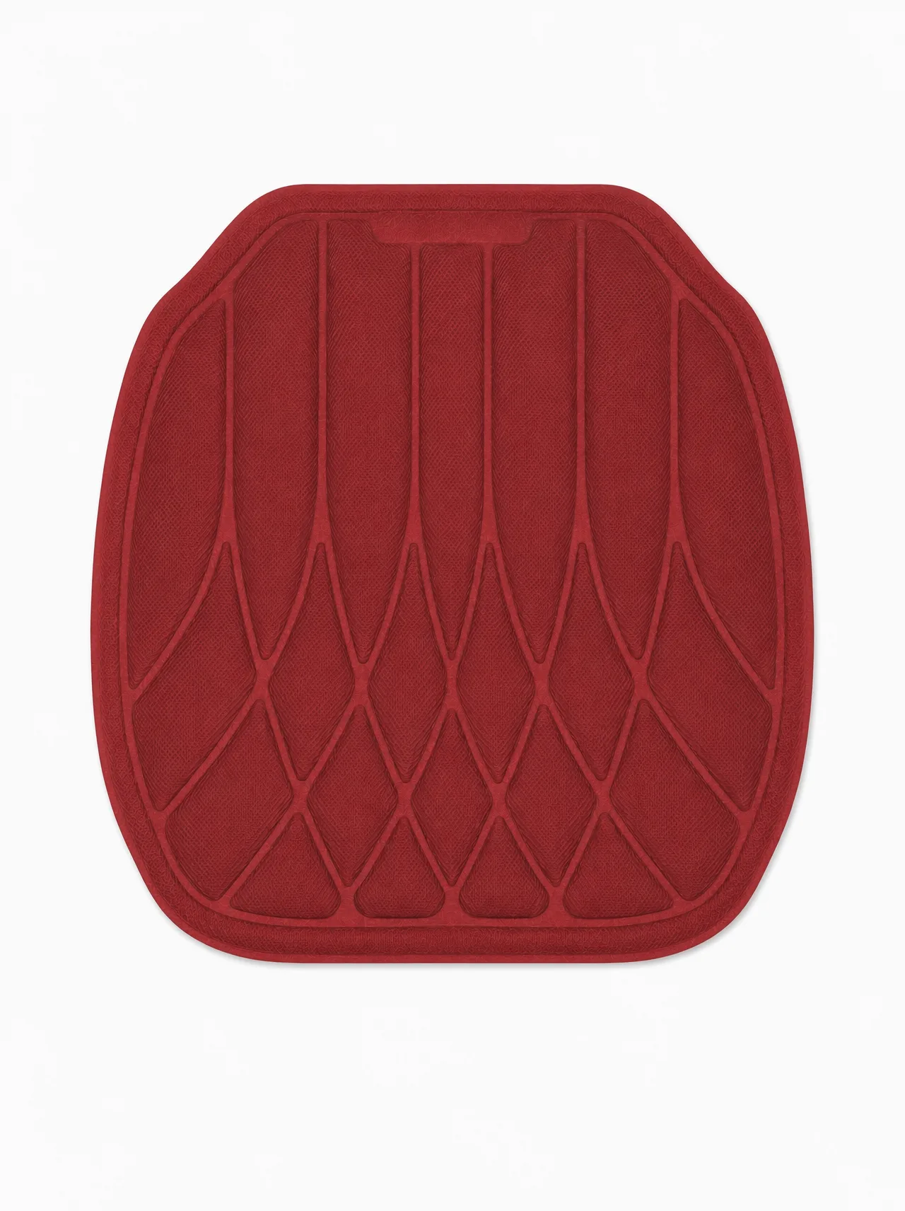 Universal Soft Fiber Car Red Cushion, Latex Foam Core, Breathable Washable Anti-Slip Pad for Car - Image 2