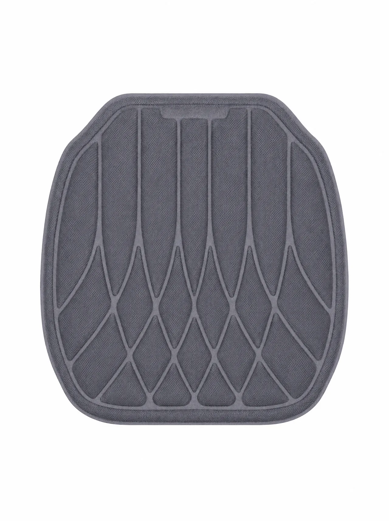 Universal Soft Fiber Car Gray Cushion, Latex Foam Core, Breathable Washable Anti-Slip Pad for Car - Image 2