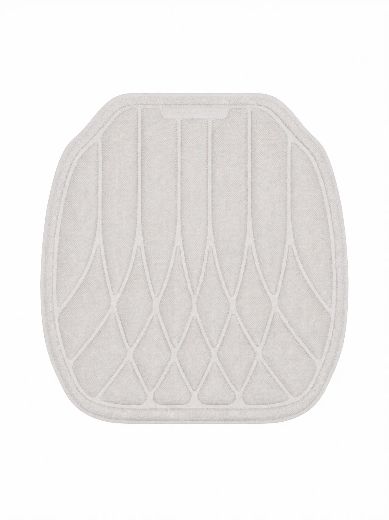 Universal Soft Fiber Car White Cushion, Latex Foam Core, Breathable Washable Anti-Slip Pad for Car - Image 2